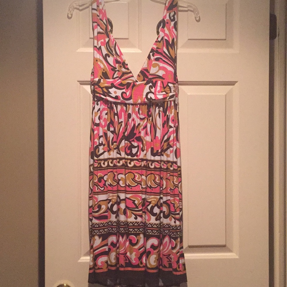 Milly Multi Colored Sun Dress.Tortoise Shell. S - Picture 5 of 8